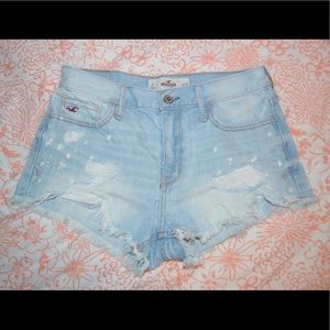 Hollister Light Wash Jean Shorts